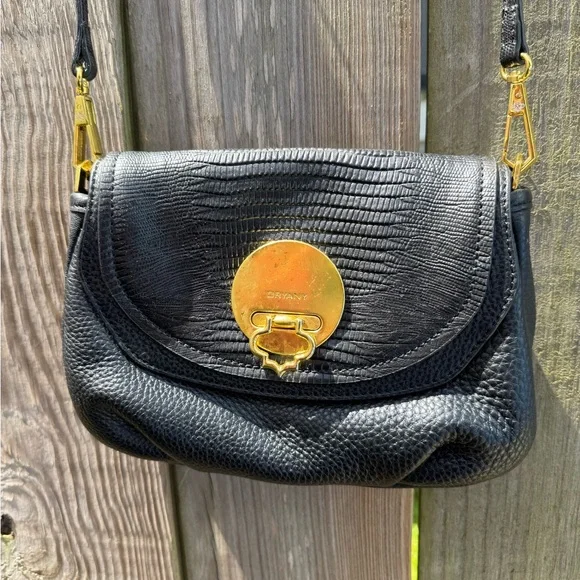 Small Black Leather Oryany Crossbody Bag - Picture 1 of 9